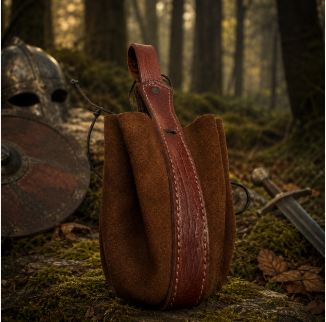Medieval Suede Belt Pouch