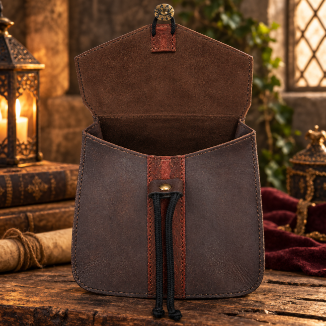 Classic Suede Leather Belt Pouch