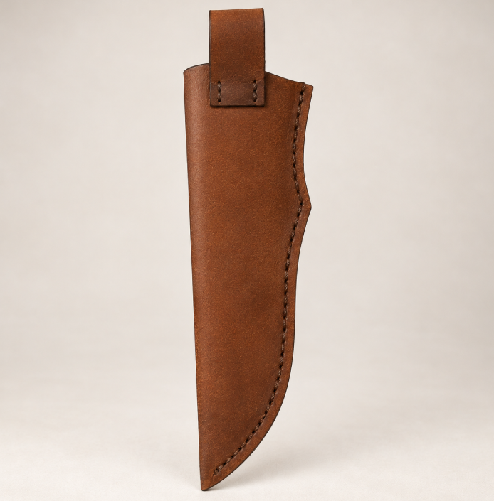 Handcrafted Genuine Leather Knife Sheath with Belt Loop