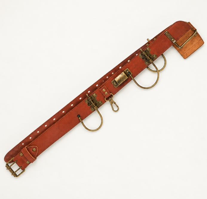 Kamal Heavy-Duty Genuine Leather Tool Belt & Utility Rig