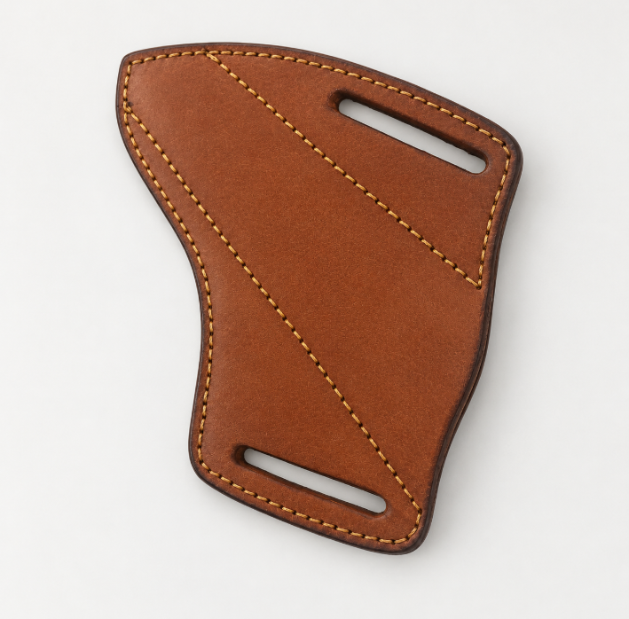 Custom Handcrafted Genuine Leather Belt Sheath - EDC Knife & Tool Holster