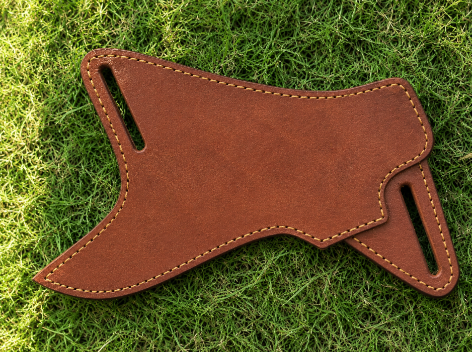 Custom Handcrafted Angled Leather Be Sheath Cross-Draw Fixed Blade Knife Holster